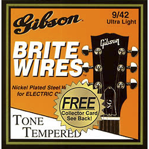 Gibson Brite Wires Electric Guitar Strings - Ultra Light - Box of 12 sets