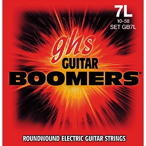 GHS Boomers Guitar Strings - Extra Light 7 string, 3 sets of strings