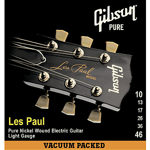 Gibson Les Paul Electric Guitar Strings - Light, 3 Sets