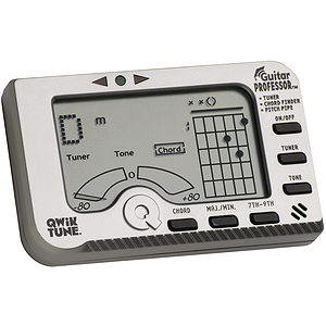 Qwik Tune GP1 Guitar Professor Tuner - Plus Electronic Pitch Pipe and Chord Finder