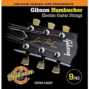 Gibson Humbucker Electric Guitar Strings - Ultra Light, 3 Sets