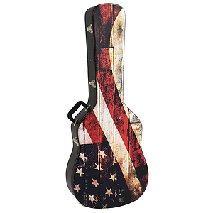 Kaces Grafix Guitar Case - Dreadnought Acoustic, US Flag "Old Glory" Design