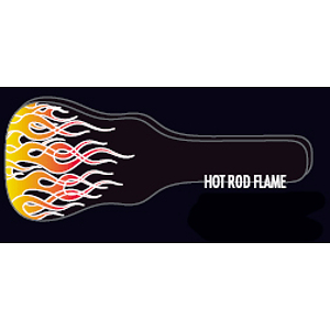 Kaces Grafix Express Bass Gig Bag - Bass Guitar, Hot Rod Flame Design