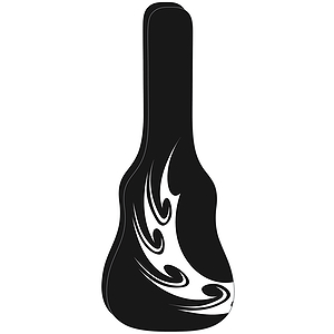 Kaces Grafix Express Guitar Gig Bag - Electric Guitar, Scimitar Design