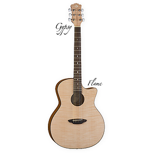 Luna Gypsy Flame Acoustic Guitar