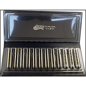 Huang Silvertone Harmonica Pack - 12 harmonicas in 12 keys