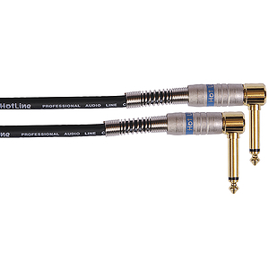 Hot Line 20' Guitar Cable - 2 Right-angle plugs