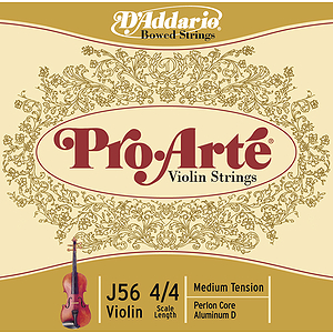 Pro-Arte Violin Strings - 4/4 size, 1 set