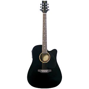 JB Player JBEA25 Acoustic Electric Guitar - Black Finish