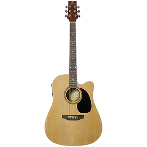 JB Player JBEA25 Acoustic Electric Guitar - Natural Finish