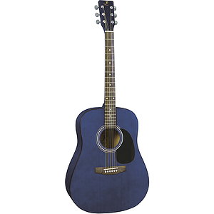 J. Reynolds 65 Dreadnought Guitar - Transparent Blue