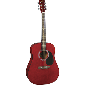 J. Reynolds 65 Dreadnought Guitar - Transparent Red