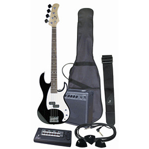 J. Reynolds JRPAK7TR Bass Guitar Starter Package - Red