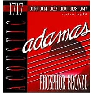 Adamas Phosphor Bronze Acoustic Guitar Strings - Extra Light, 3 Sets