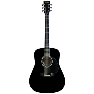 Lauren Beginner Dreadnought Guitar - Black