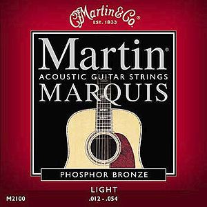 Martin Marquis Silk & Steel Folk Acoustic Guitar Strings - Box of 12 sets