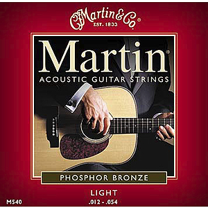 Martin Phosphor Bronze Light Acoustic Strings - Box of 12 sets