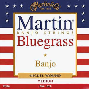Martin 5-string Banjo Strings - Medium, 3 Sets