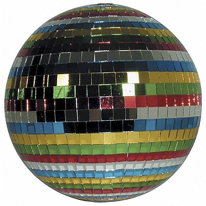 MBT Mirror Ball - 12" Multicolor Glass Ball