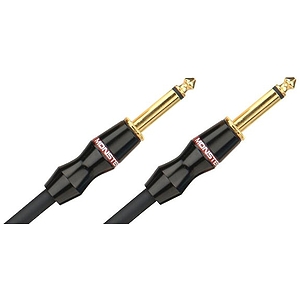 Monster Bass Instrument Cable - 6' straight to straight 1/4" plugs