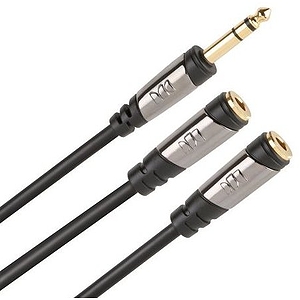 Monster CableLinks Y-Adapter - 1/4" St Male to (2) 1/4" Mono Female