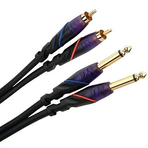 Monster DJ Cables - 4 meter/pair RCA to 1/4"