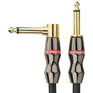 Monster Keyboard Cable - 12' angled to straight 1/4" plugs