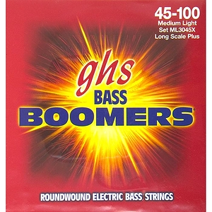 GHS Boomers Long Scale Plus Bass Guitar Strings - Medium Light Gauge