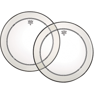 Remo Powerstroke 3 Bass Drum Head - 22" Clear/White Patch
