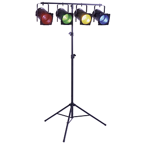 MBT PAR 38S Par Can - Black w/Steel Fixture