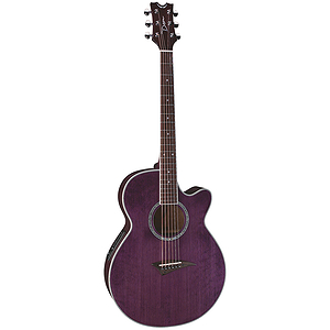 Dean Performer E Acoustic-Electric Guitar - Transparent Purple