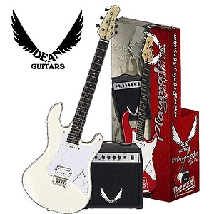 Dean PLAYAV09 Playmate Avalanche Electric Guitar Starter Pack - White