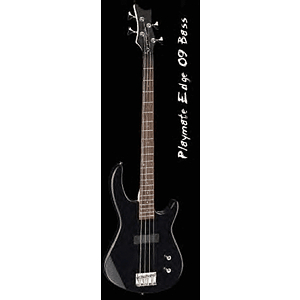 Dean Playmate Edge 09 Electric Bass Guitar - Classic Black, Left-Handed Model