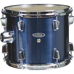 Percussion Plus Deluxe Beginner 5-Piece Drum Set w/ Cymbals and Throne - Brushed Blue