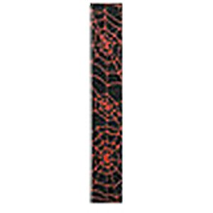 LM Products Adjustable 2" Guitar Strap - Black/Red Spider Web Design