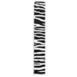 LM Products Adjustable 2" Guitar Strap - Black/White Zebra Stripe Design