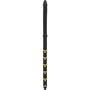 LM Products Adjustable 2" Guitar Strap - Radioactive Symbol Design