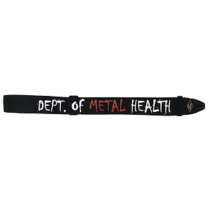 LM Products Adjustable 2" Guitar Strap - Dept. of Metal Health Design