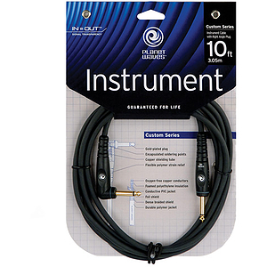 Planet Waves Custom Series Guitar Cable - 20-foot, right-angle plug