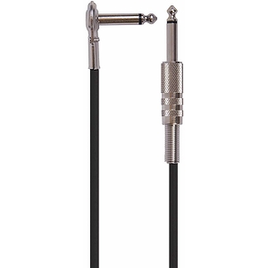 Rockson 10' Guitar Cable - 1 right angle, 1 straight metal plugs