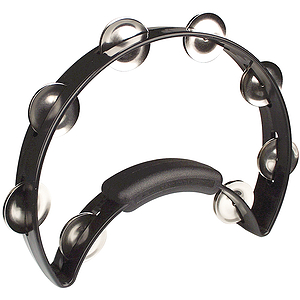 Rhythm Tech Solo Tambourine w/power grip - Black