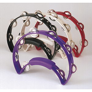 Rhythm Tech Solo Tambourine w/power grip - White