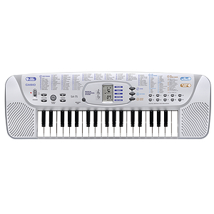 Casio SA75 37-Key Keyboard with Headset Microphone