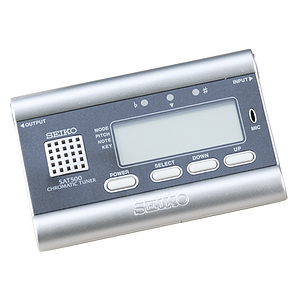 Seiko SAT500G Silver Chromatic Tuner