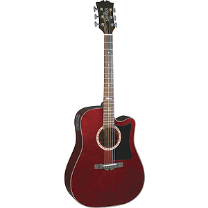Sierra Alpine Acoustic Electric Cutaway Guitar - Wine Red
