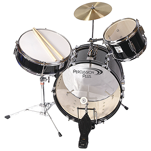 Percussion Plus 3-piece Junior Drum Set - Black