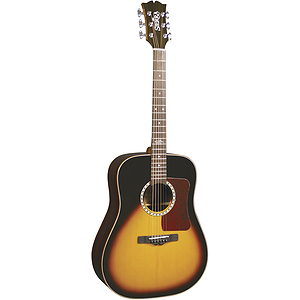 Sierra Sequoia Acoustic Dreadnought Guitar - Vintage Sunburst - Gloss