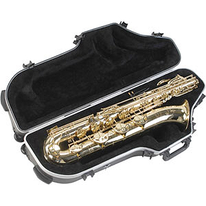 SKB SKB-455W Contoured Baritone Sax Case with Wheels