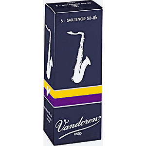 Vandoren Traditional Series Tenor Sax Reeds - thickness: 2 - box of 5