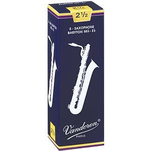 Vandoren Traditional Series Baritone Sax Reeds - thickness: 3 - box of 5